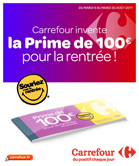 Prime de rentrée chez Carrefour 